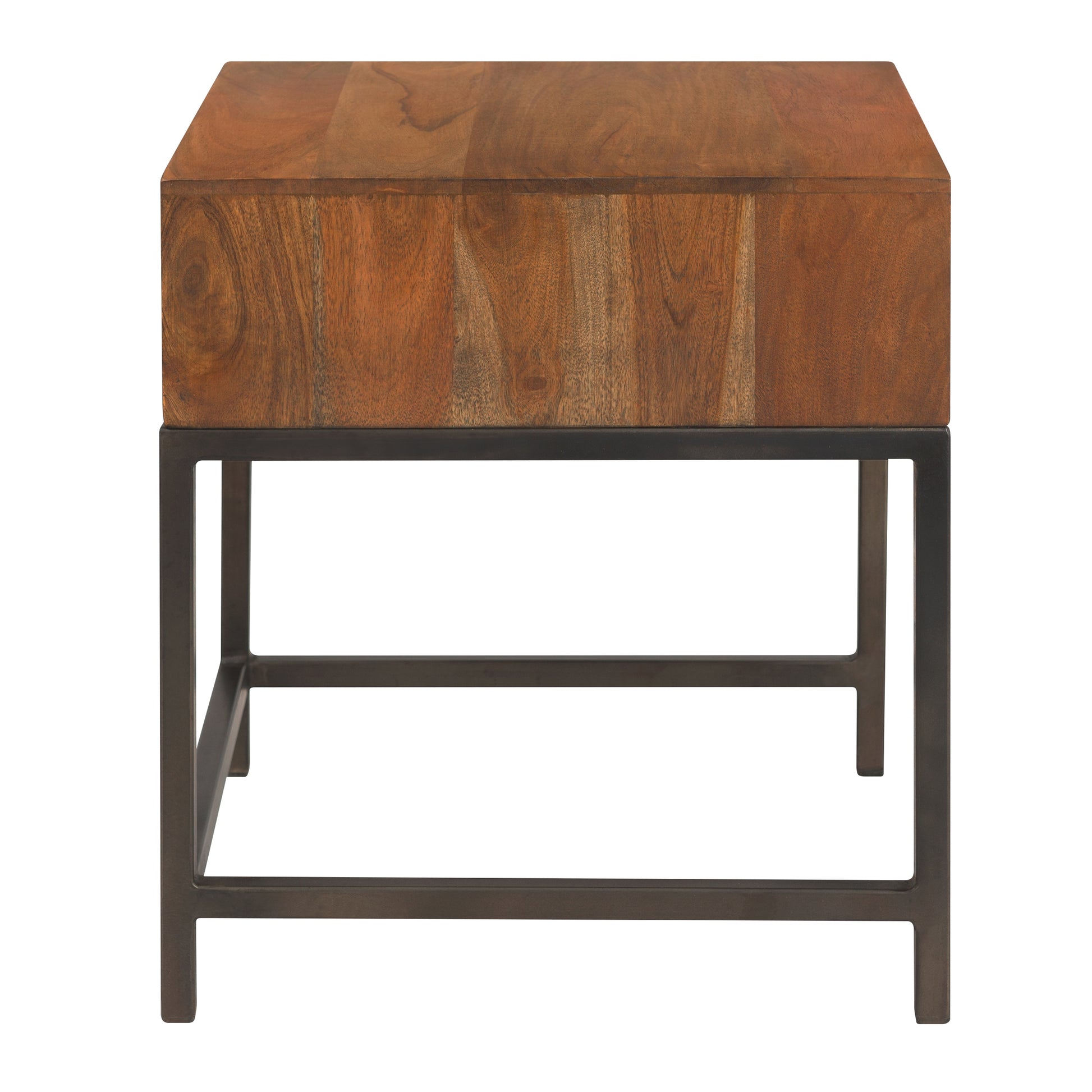 achat table de chevet industrielle-bois