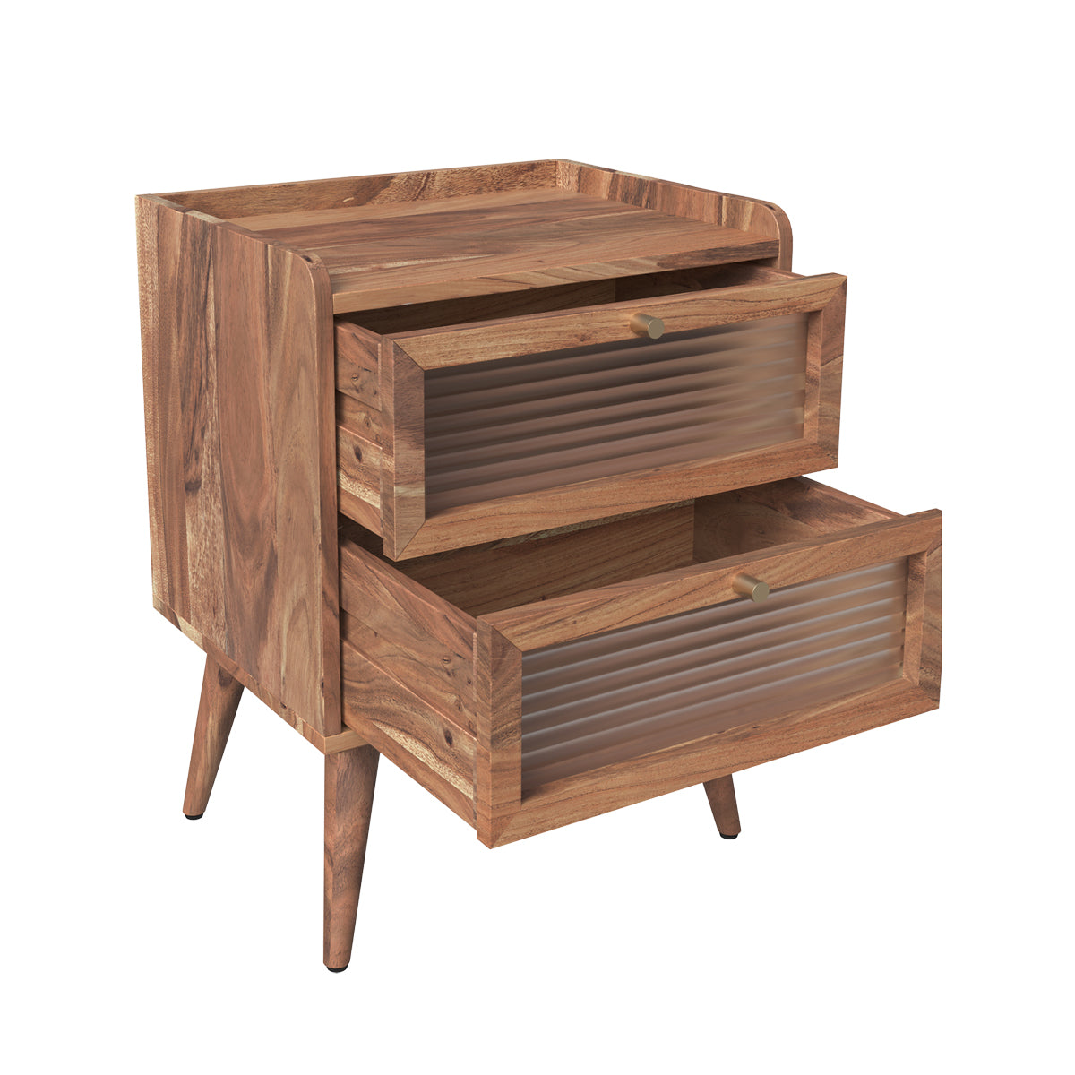 achat table de chevet marron