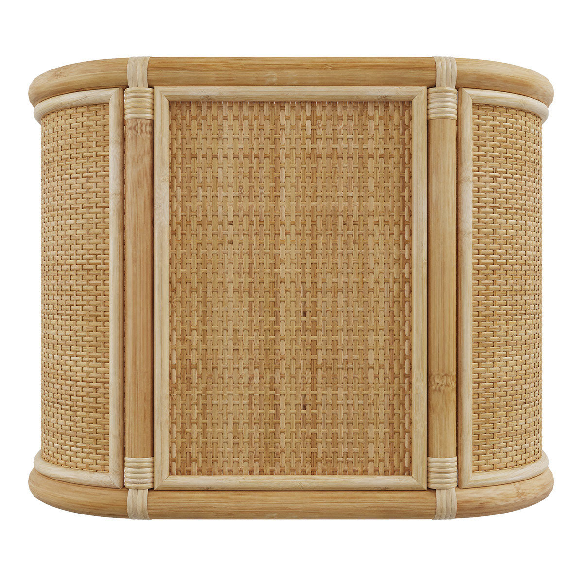 achat table de chevet marthe avec etagere en rotin