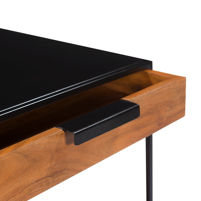 achat table de chevet structure metal noir