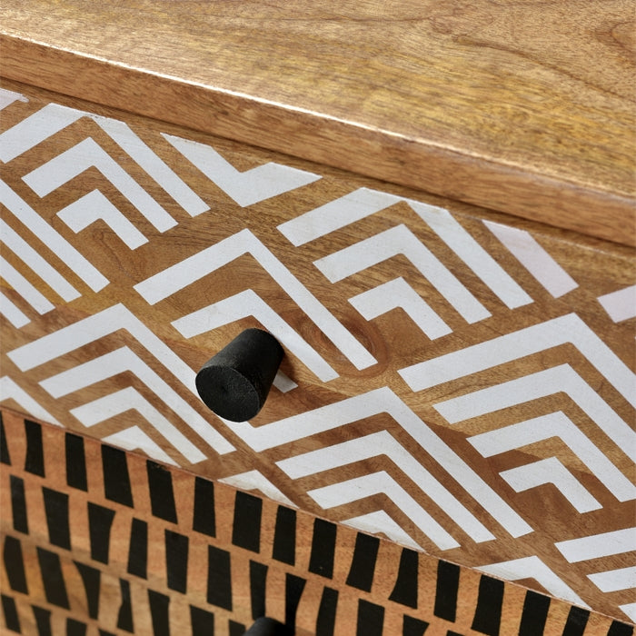 achat table de chevet style ethnique chic