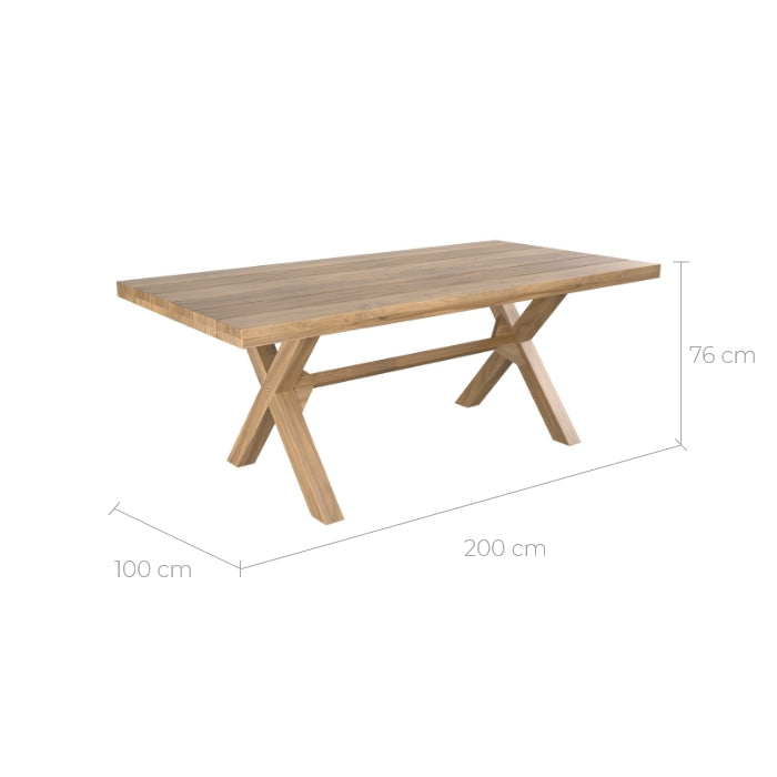 achat table de jardin bois de teck massif