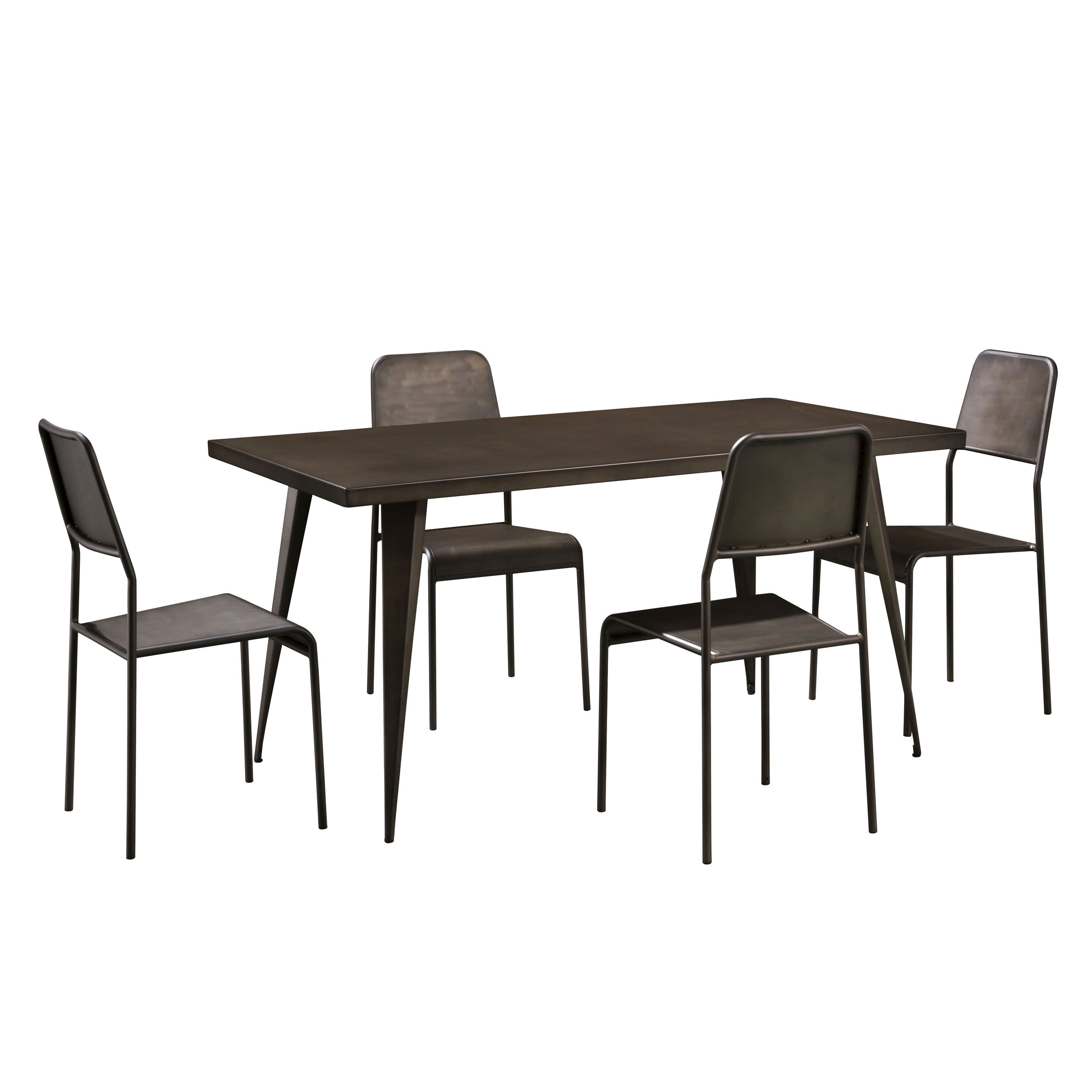 achat table industrielle bronze metal