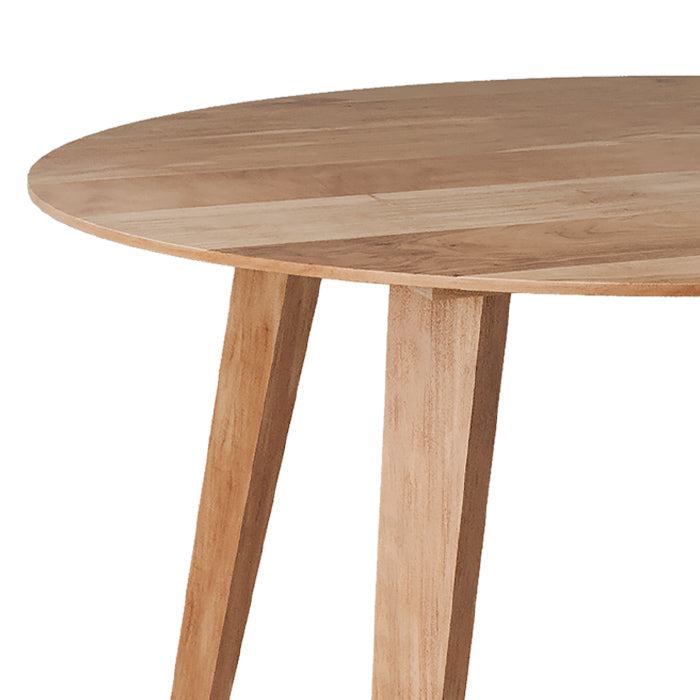 achat table manger ronde bois d acacia et metal 115 cm
