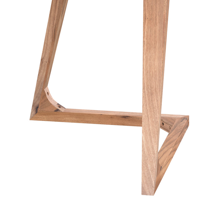 achat table rectangulaire six personnes bois acacia et metal 175 cm