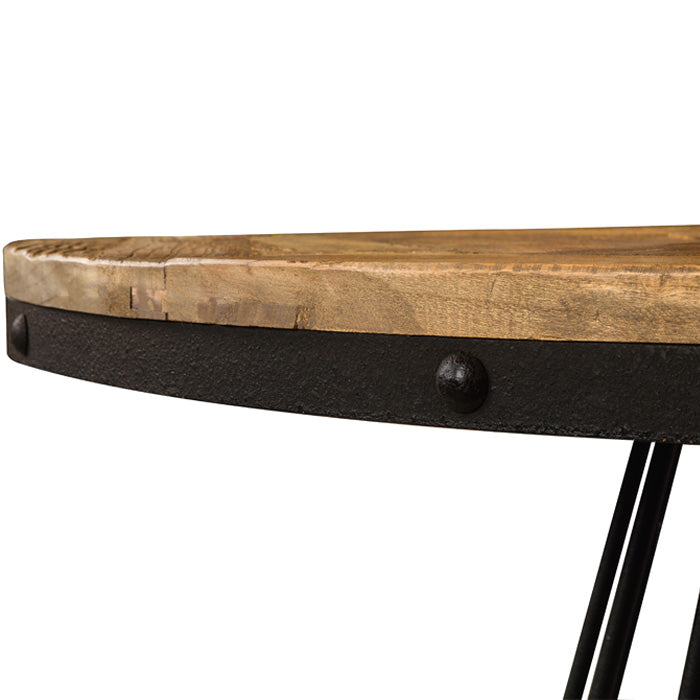 achat table ronde design pieds metal