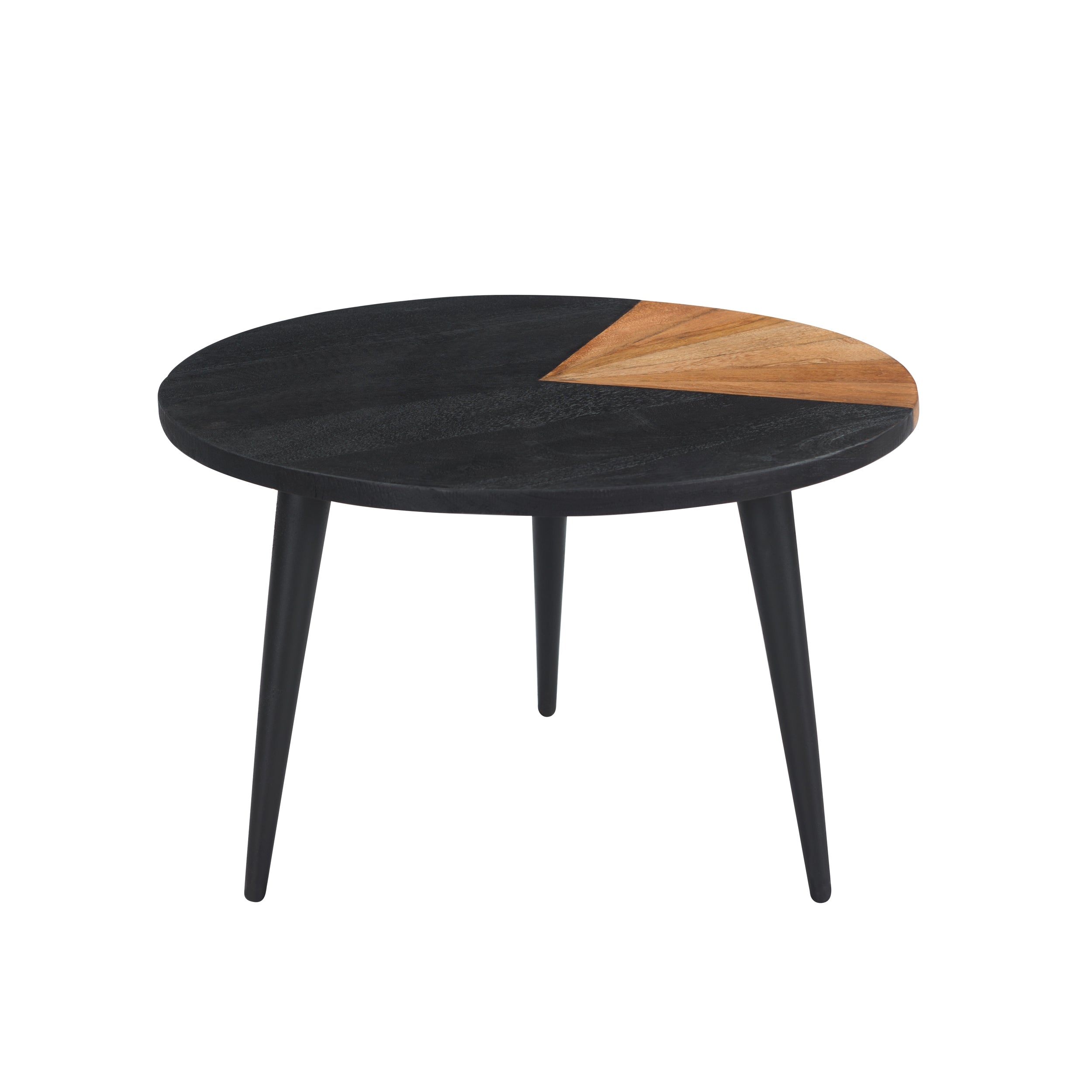 achat tables basses lot de 2 bois noir