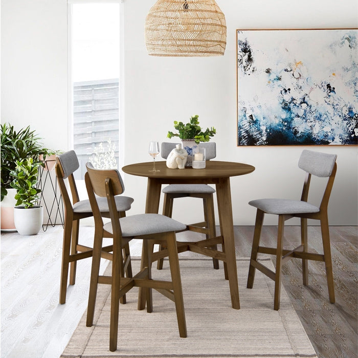 achat tabouret de bar bois fonce