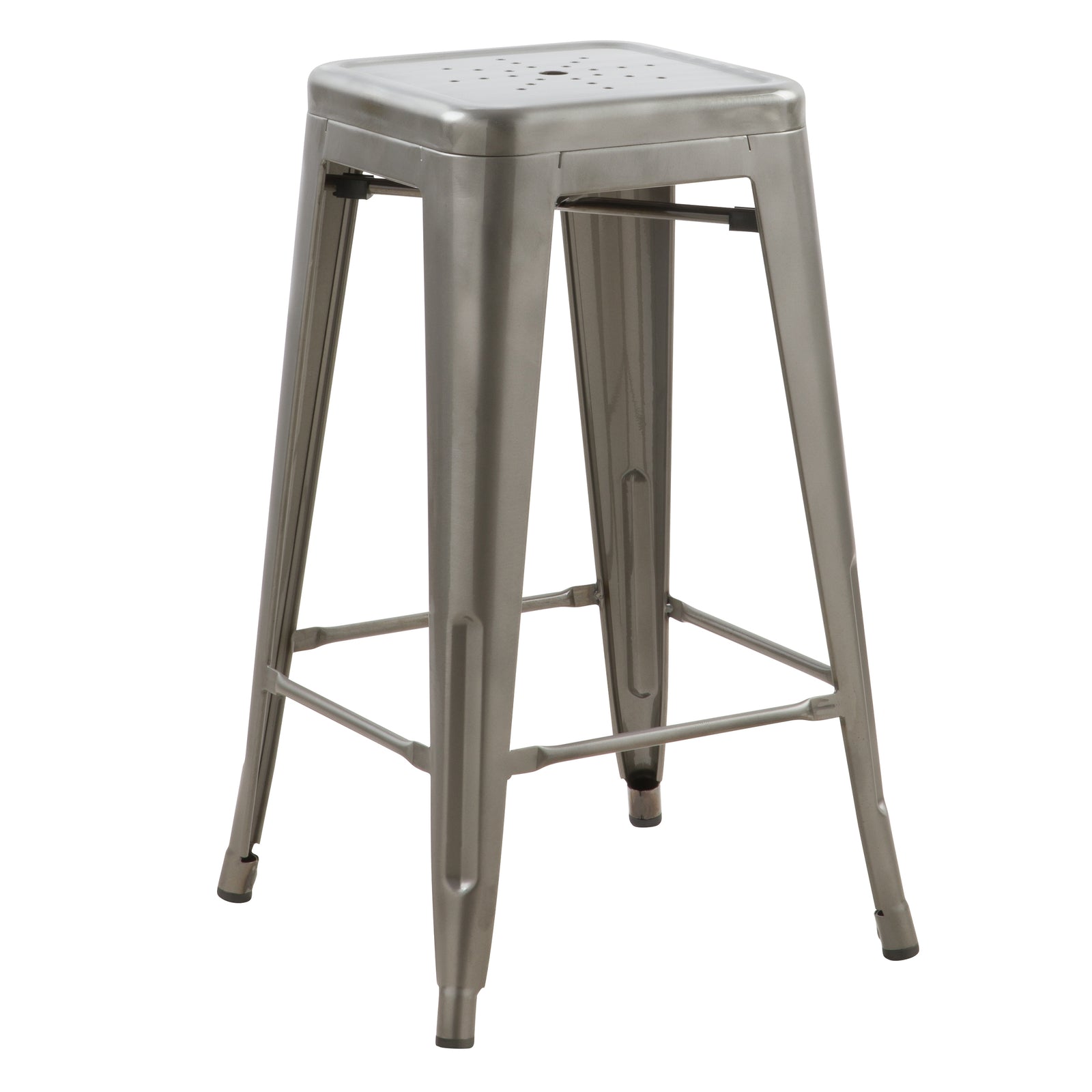 achat tabouret de bar gris metal industriel