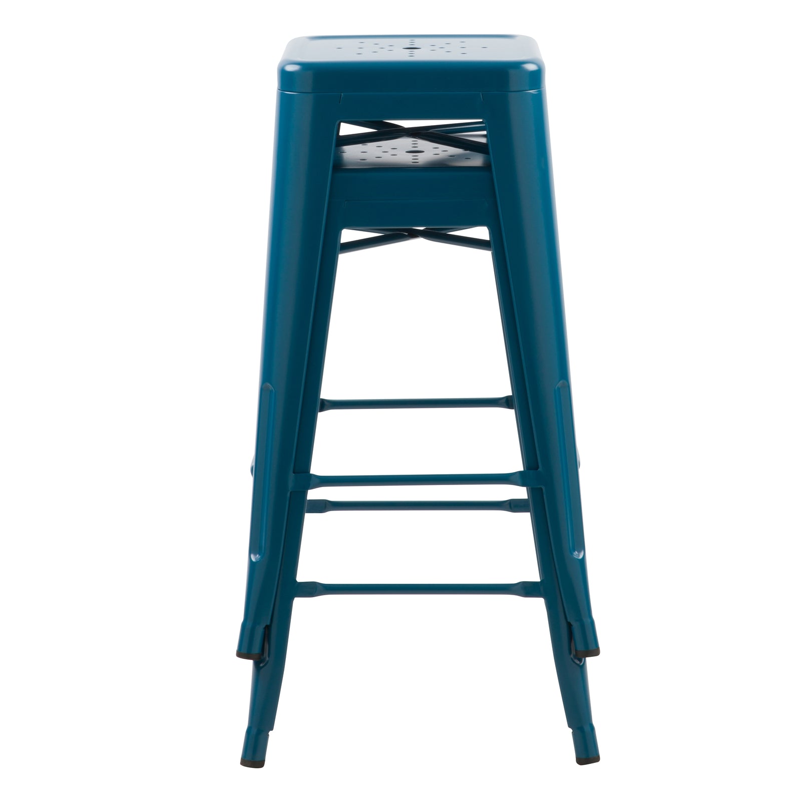 achat tabouret de bar industriel bleu
