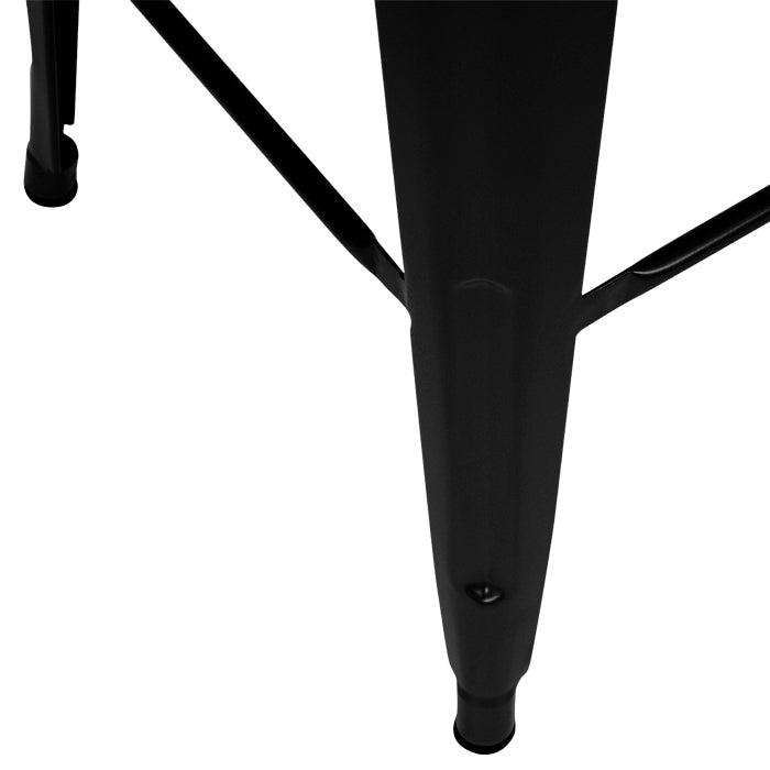 achat tabouret de bar noir industriel lot de 2