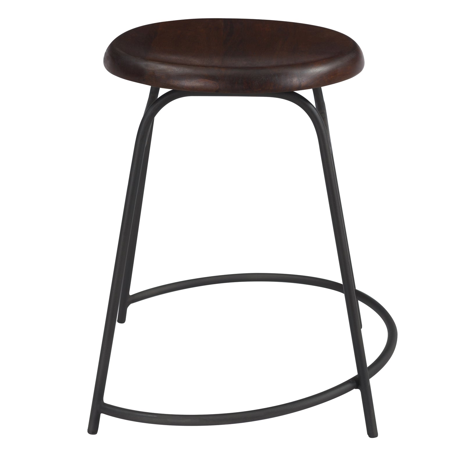 achat tabouret lot de 2 bois fonce