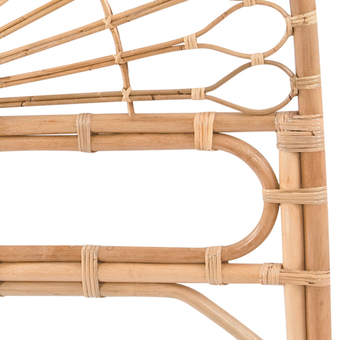achat tete de lit arrondie en rotin