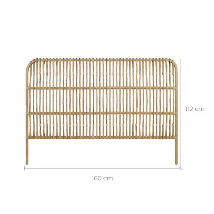 achat tete de lit en rotin 160 cm morphee