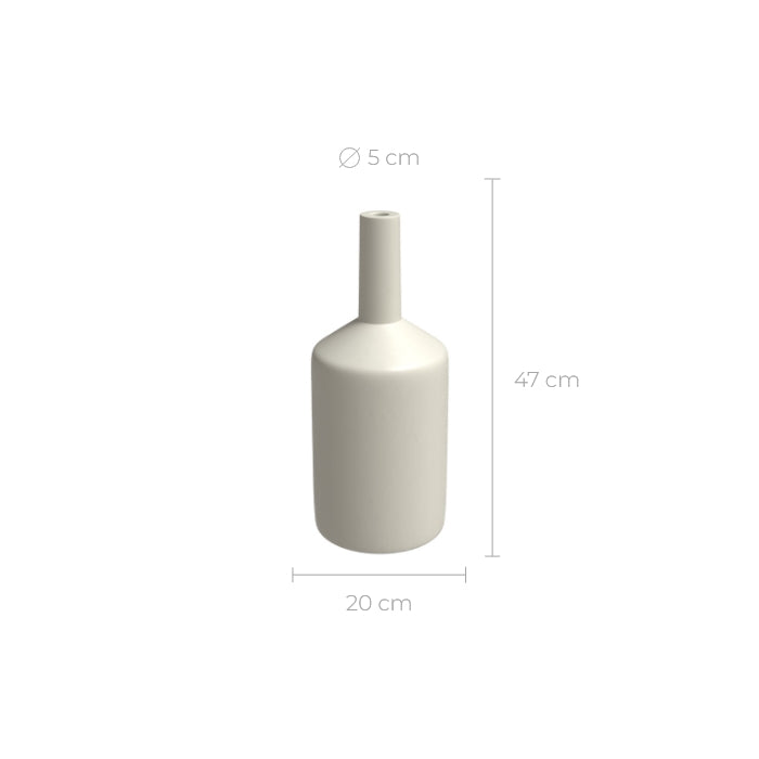 achat vase blanc en terre cuite 47 cm azeline