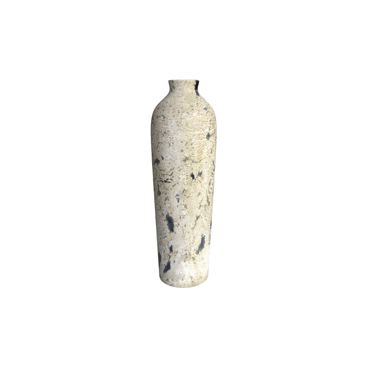 achat vase blanc tachete en terre cuite oana