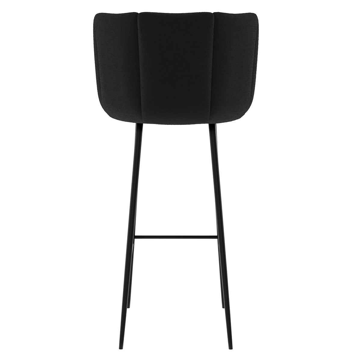 achat_chaise de bar lot de 2 noire classique chic