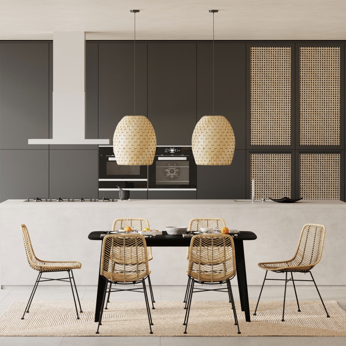 acheter abat jour 40 cm en matiere naturelle