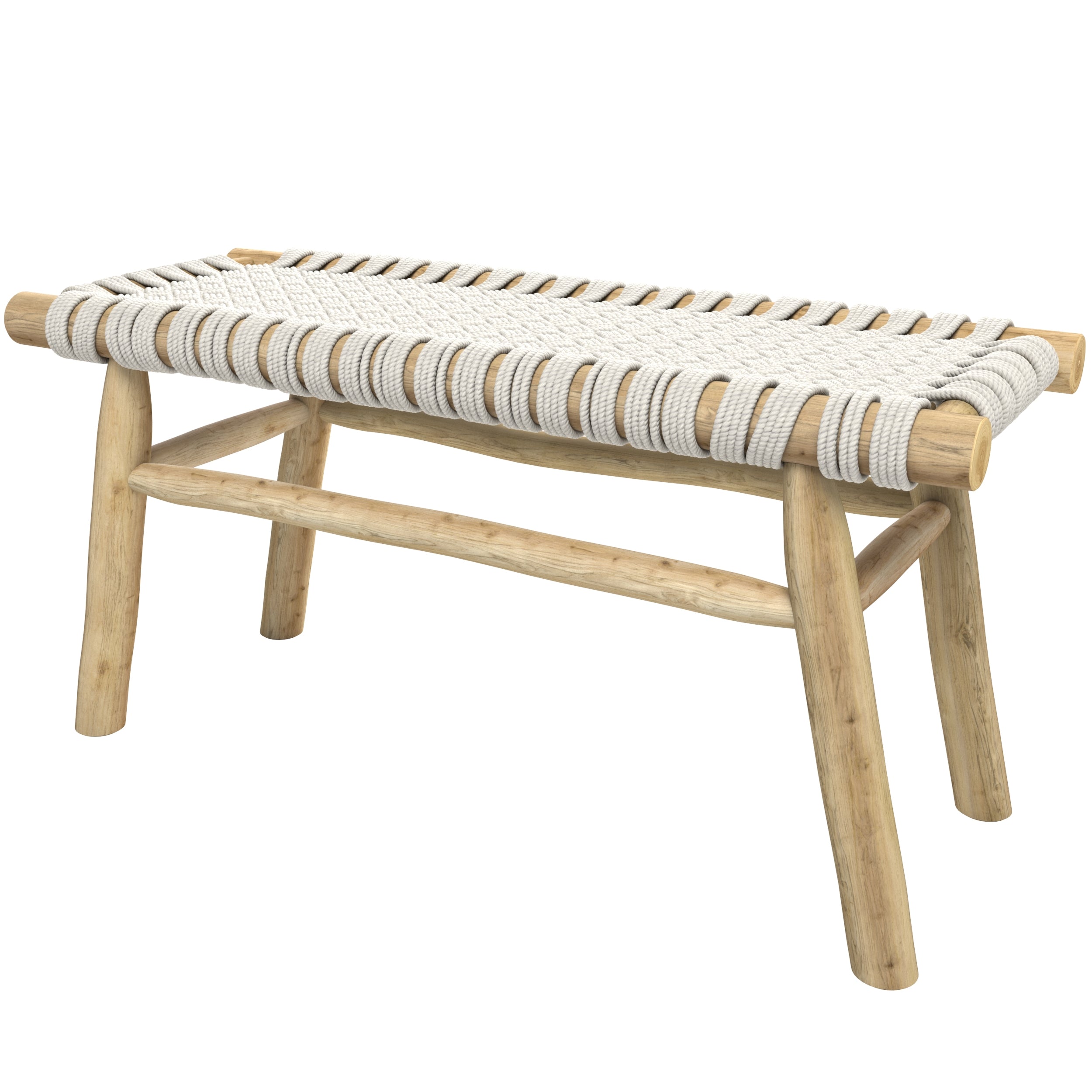 acheter banc design tresse beige