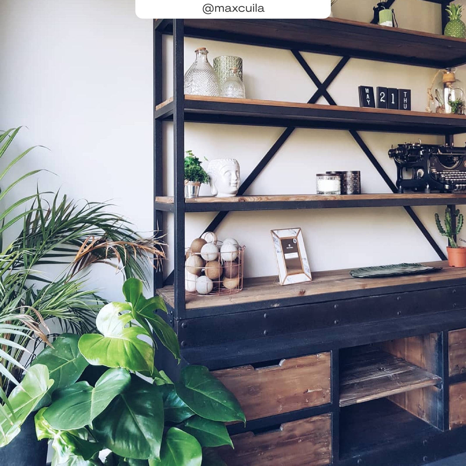 acheter biblioth_que en bois et metal 160 cm avec echelle