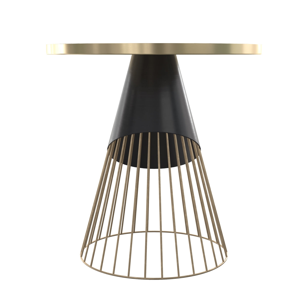 acheter bout de canape en metal dore et noir
