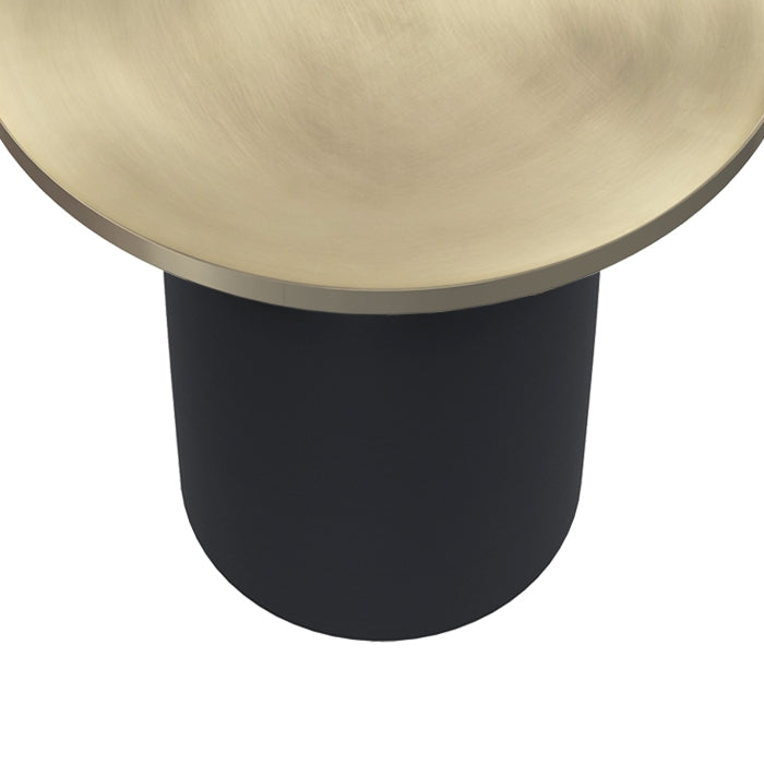 acheter bout de canape plateau dore rond