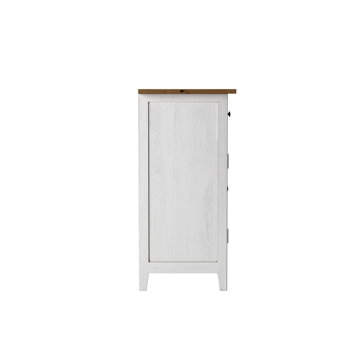 acheter buffet en bois blanc tiroirs portes