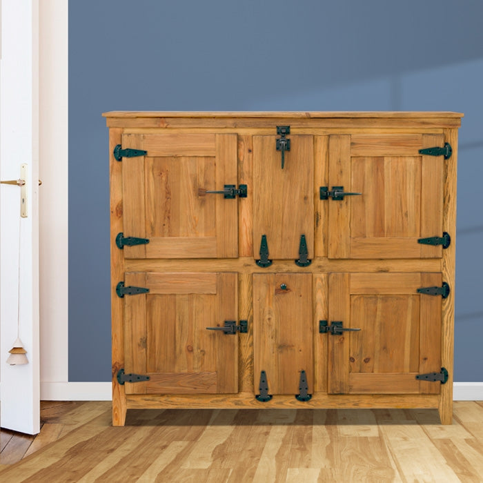 acheter buffet haut industriel en bois recycle