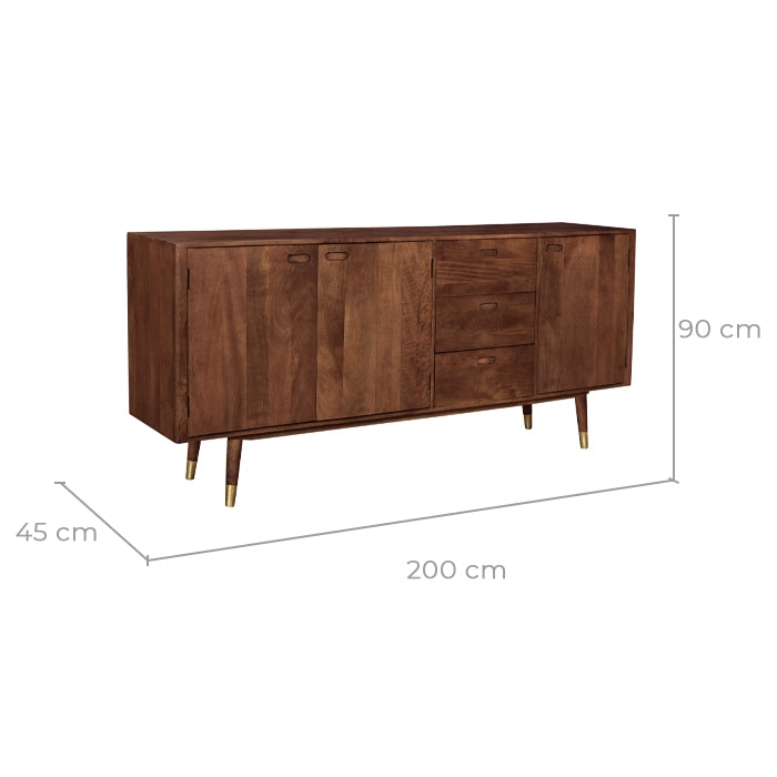 acheter buffet long tiroirs portes