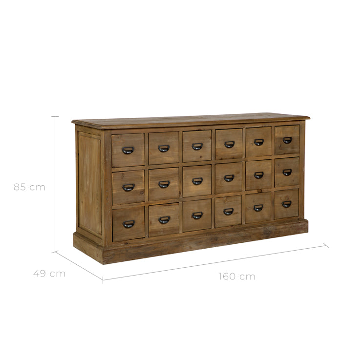 acheter buffet tiroirs multiples bois