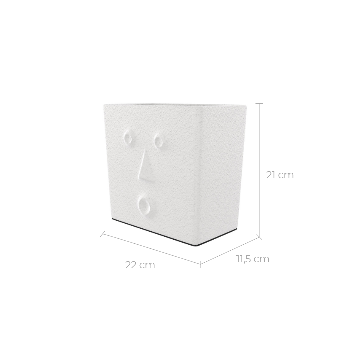 acheter cache pot blanc 21 cm