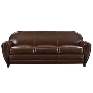 acheter canape 3 places cuir marron