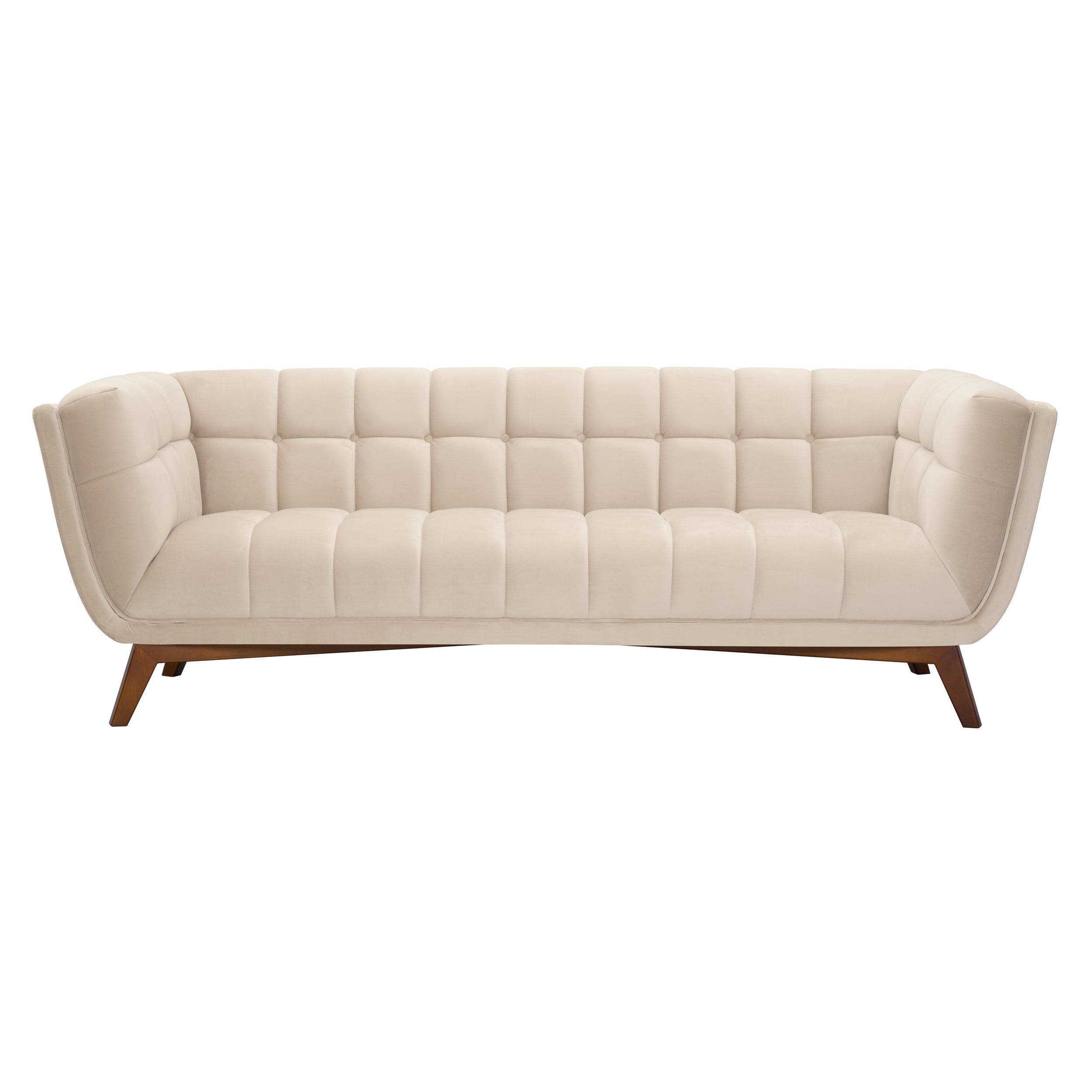 acheter canape 3 places en velours beige