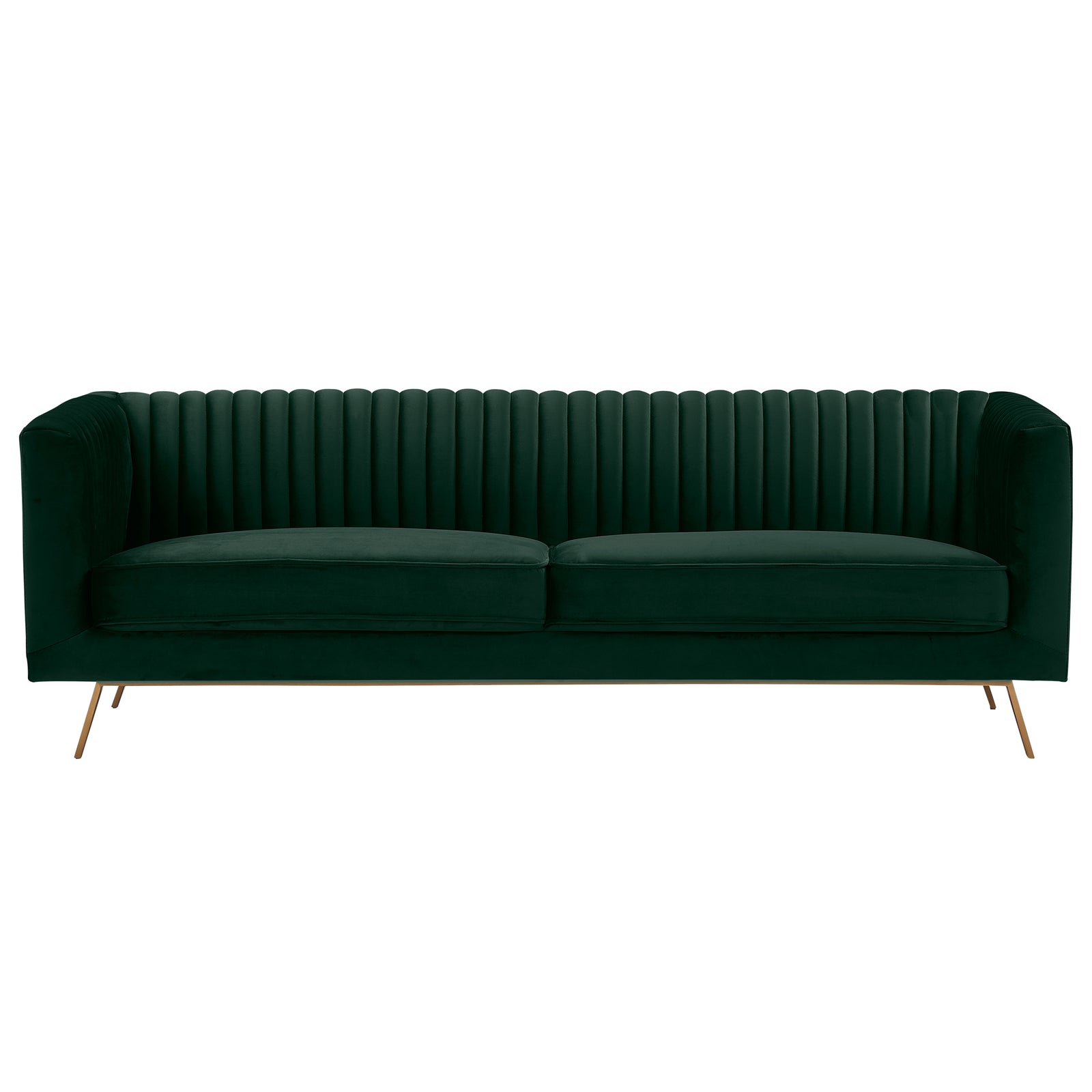 acheter canape 3 places vert velours