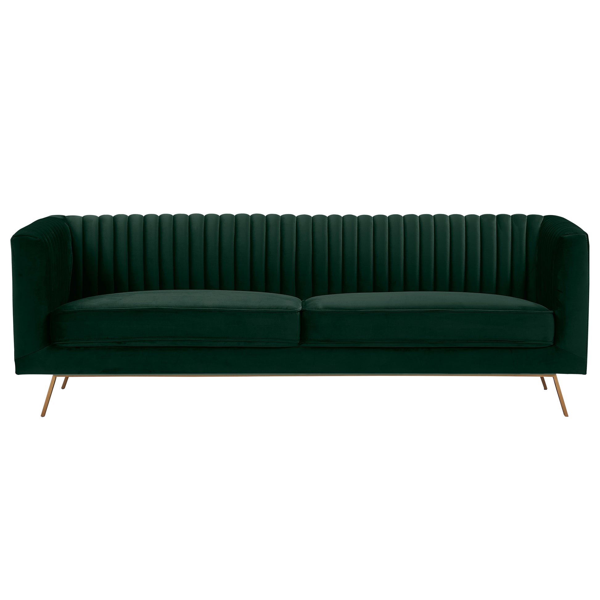 acheter canape 3 places vert velours