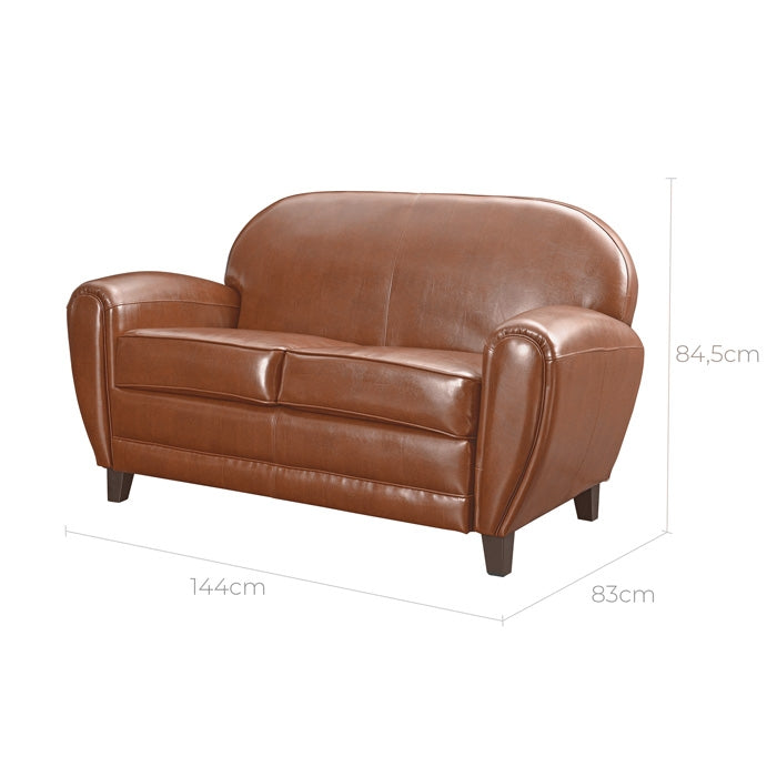 acheter canape club marron confortable