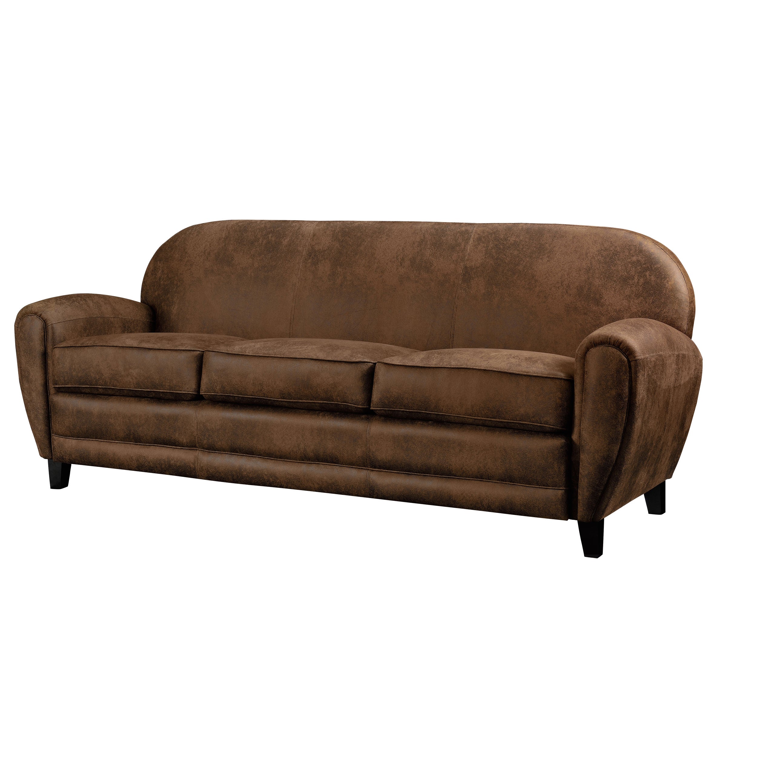 acheter canape cuir vieilli 3 places