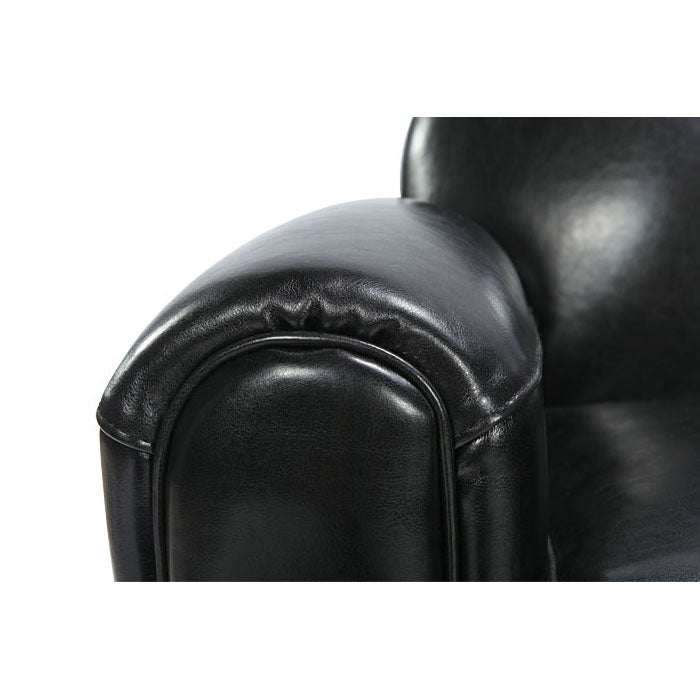 acheter canape design vintage cuir noir