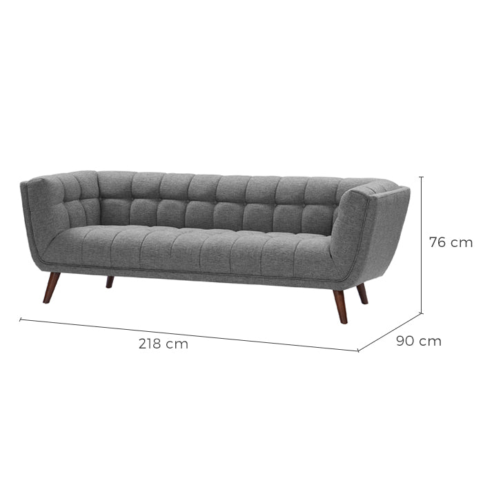 acheter canape gris 3 places confort