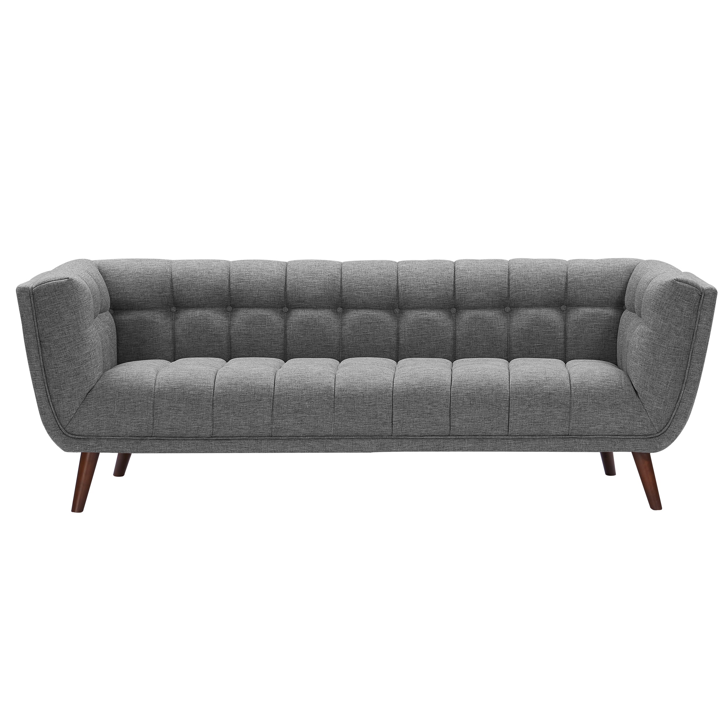 acheter canape gris tissu pieds bois