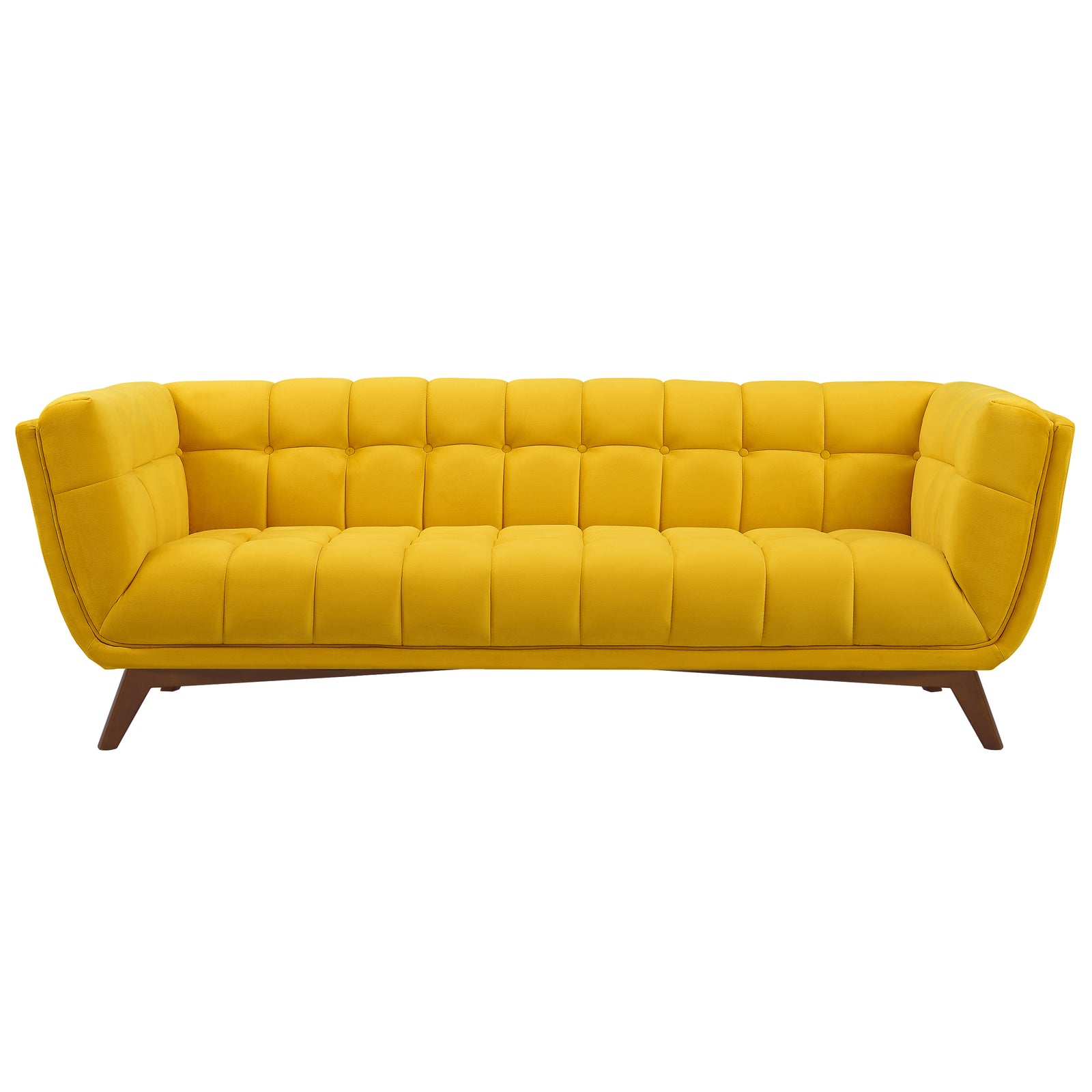 acheter canape jaune en velours design