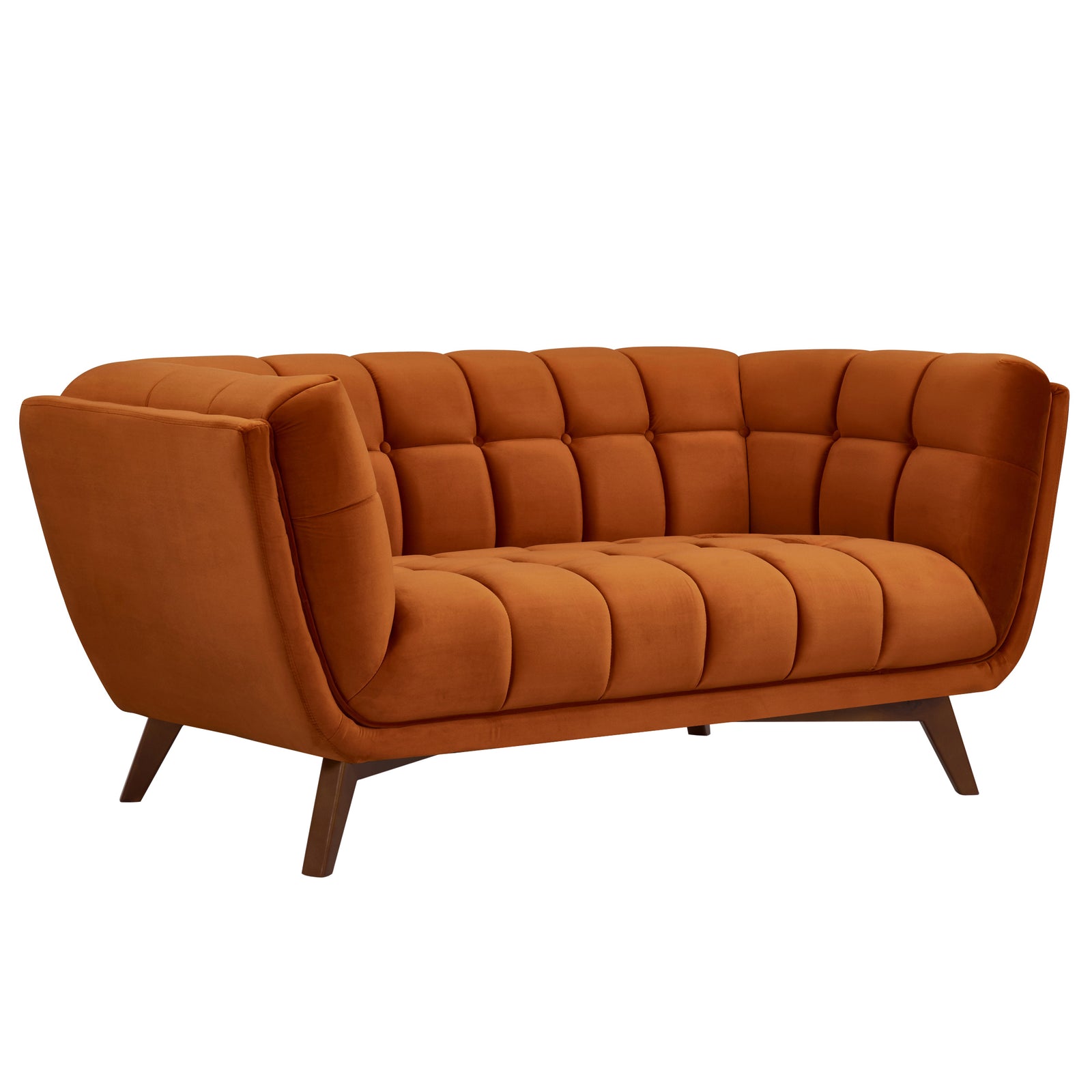 acheter canape molletonne orange velours