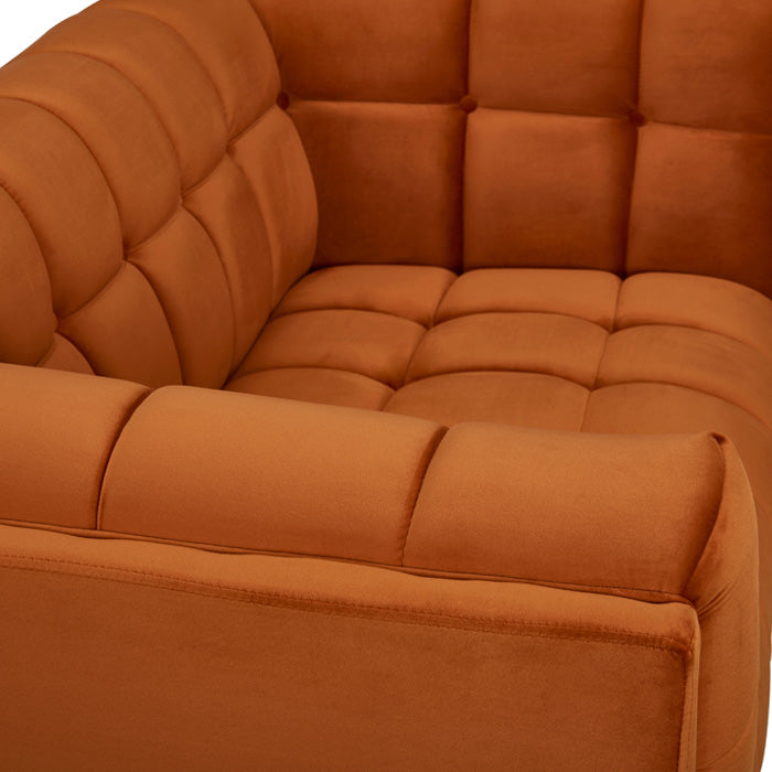 acheter canape orange pieds bois