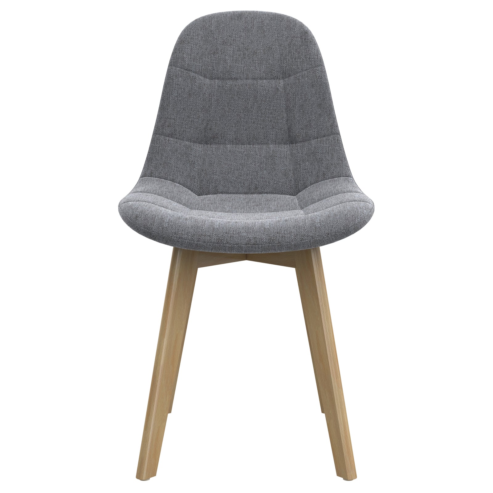 acheter chaise assise tissus gris molletonne