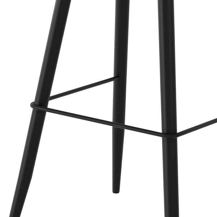 acheter chaise bar grise et noire lot de deux