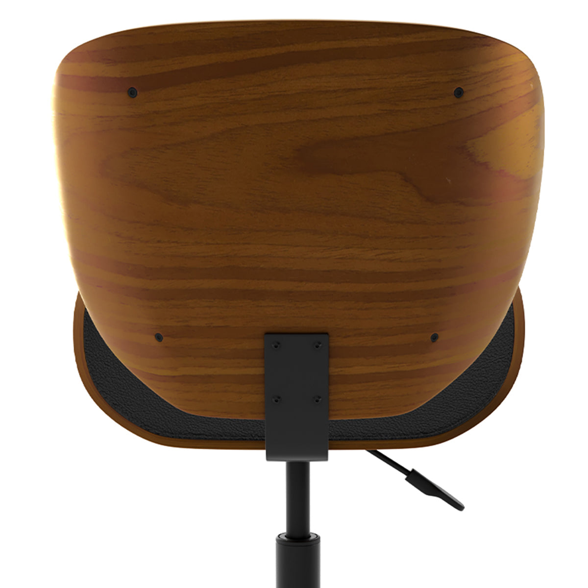 acheter chaise bureau noire rembourr_e et pivotante en pu hauteur assise reglable