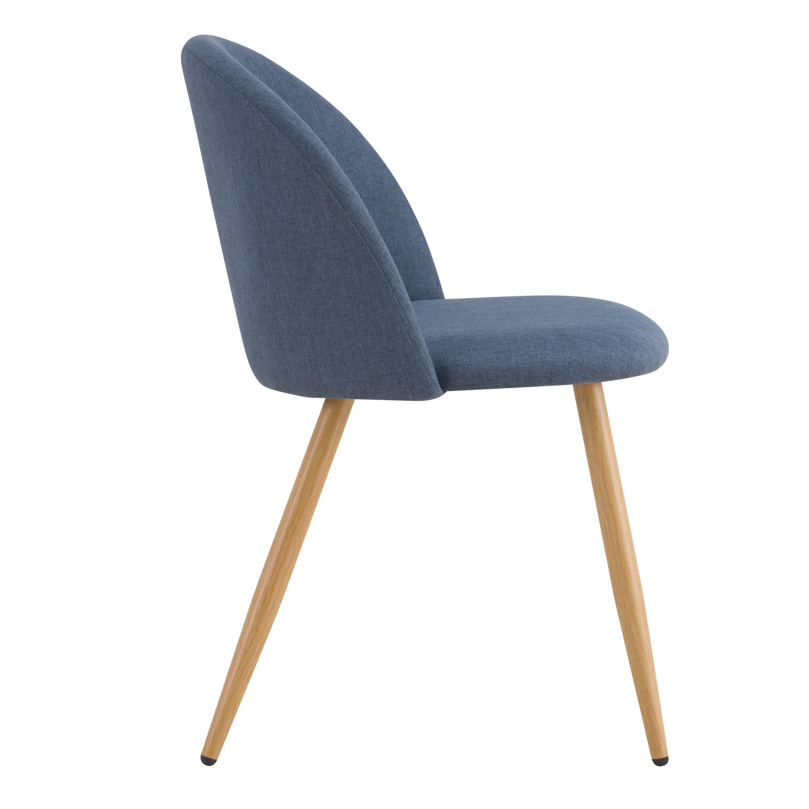 acheter chaise confortable assise tissu bleu gris