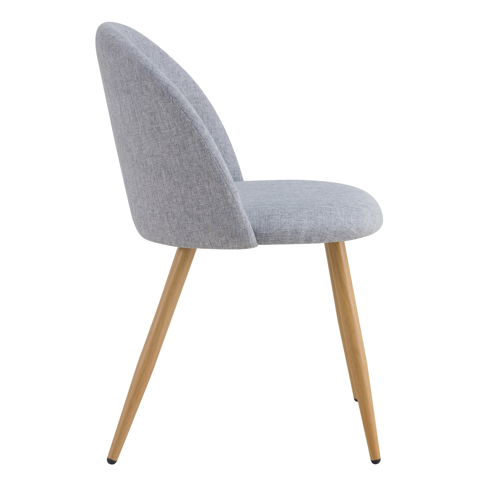 acheter chaise-confortable-assise-tissu-gris-clair