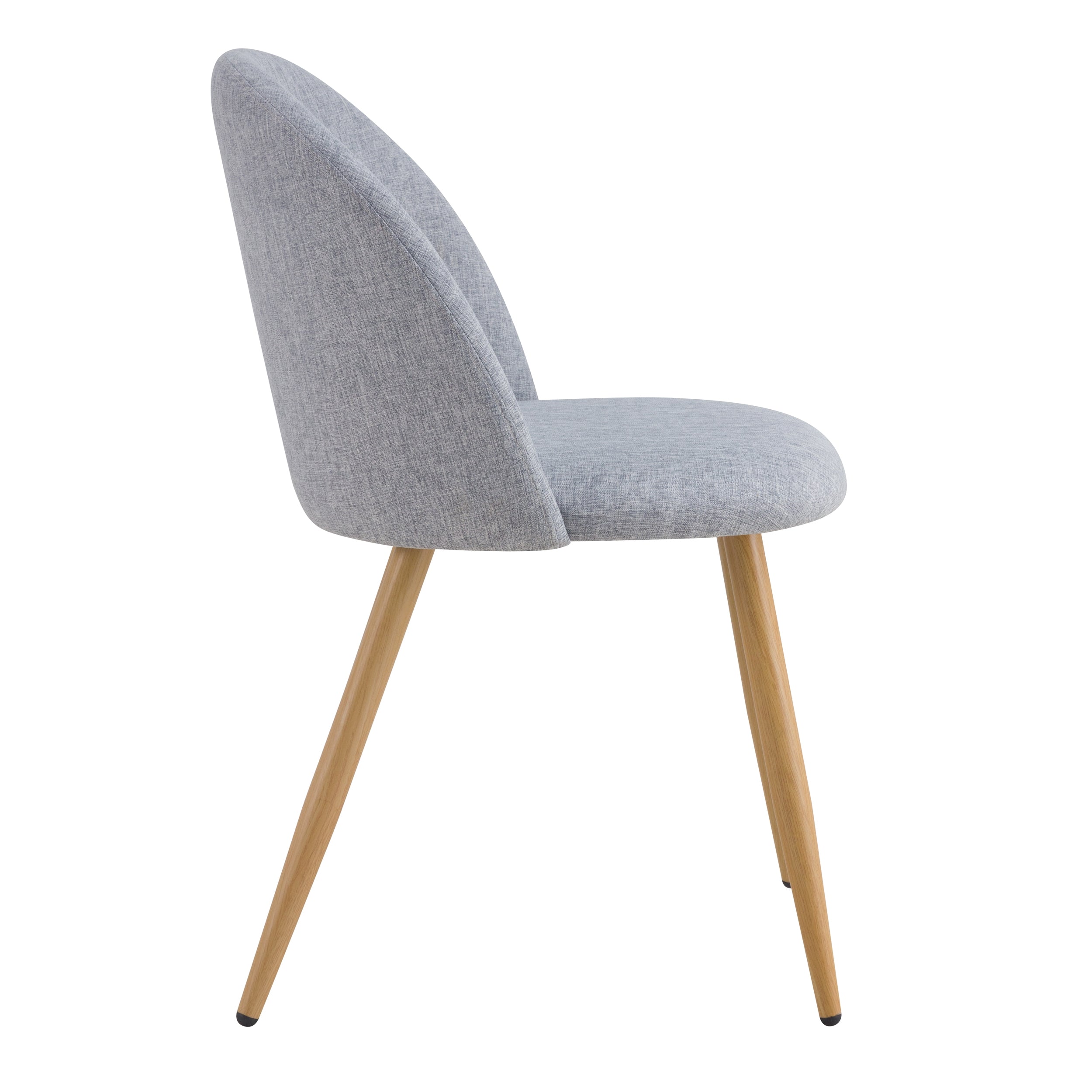 acheter chaise-confortable-assise-tissu-gris-clair