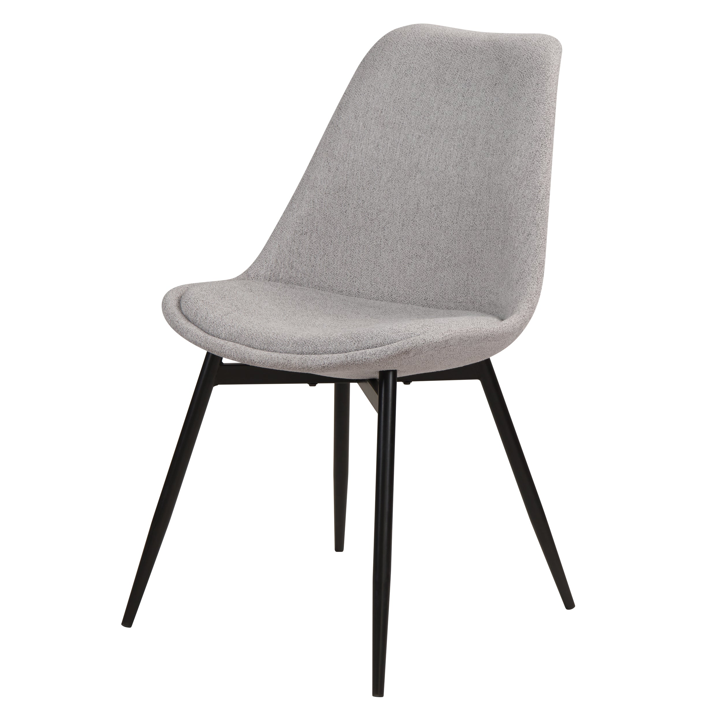 acheter chaise confortable en tissu gris clair